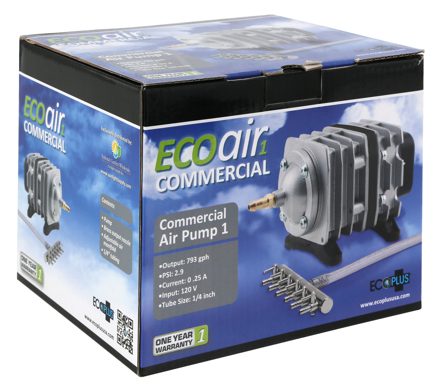 Air pump for hydroponics