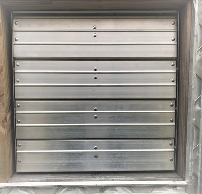 exhaust fan with shutter installed