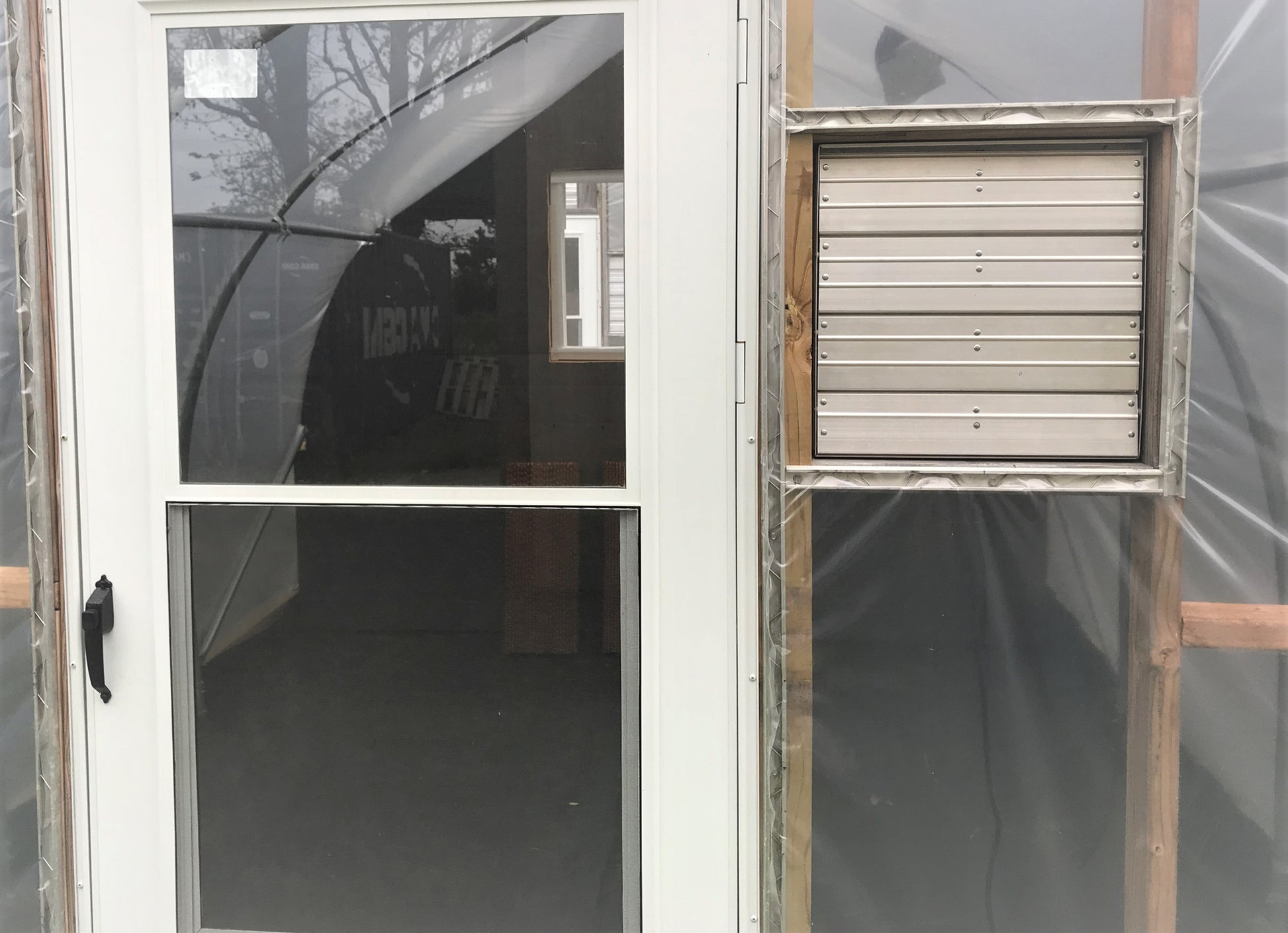 exhaust fan with shutter for greenhouse